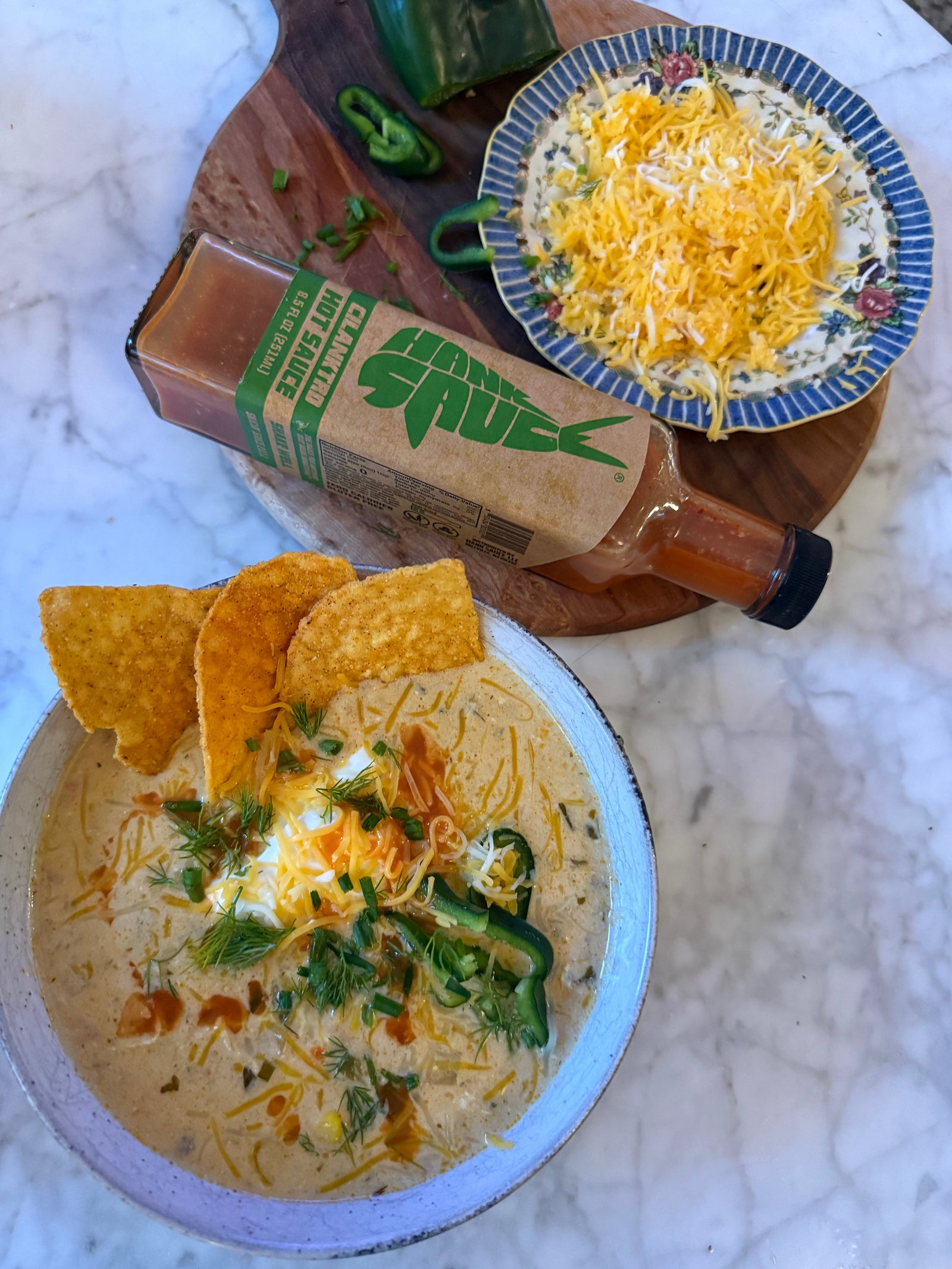 Hank Sauce Cilanktro Chicken Chili
