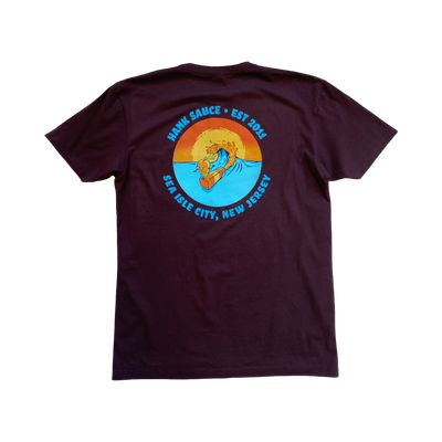 Golden Hour Tee- Maroon