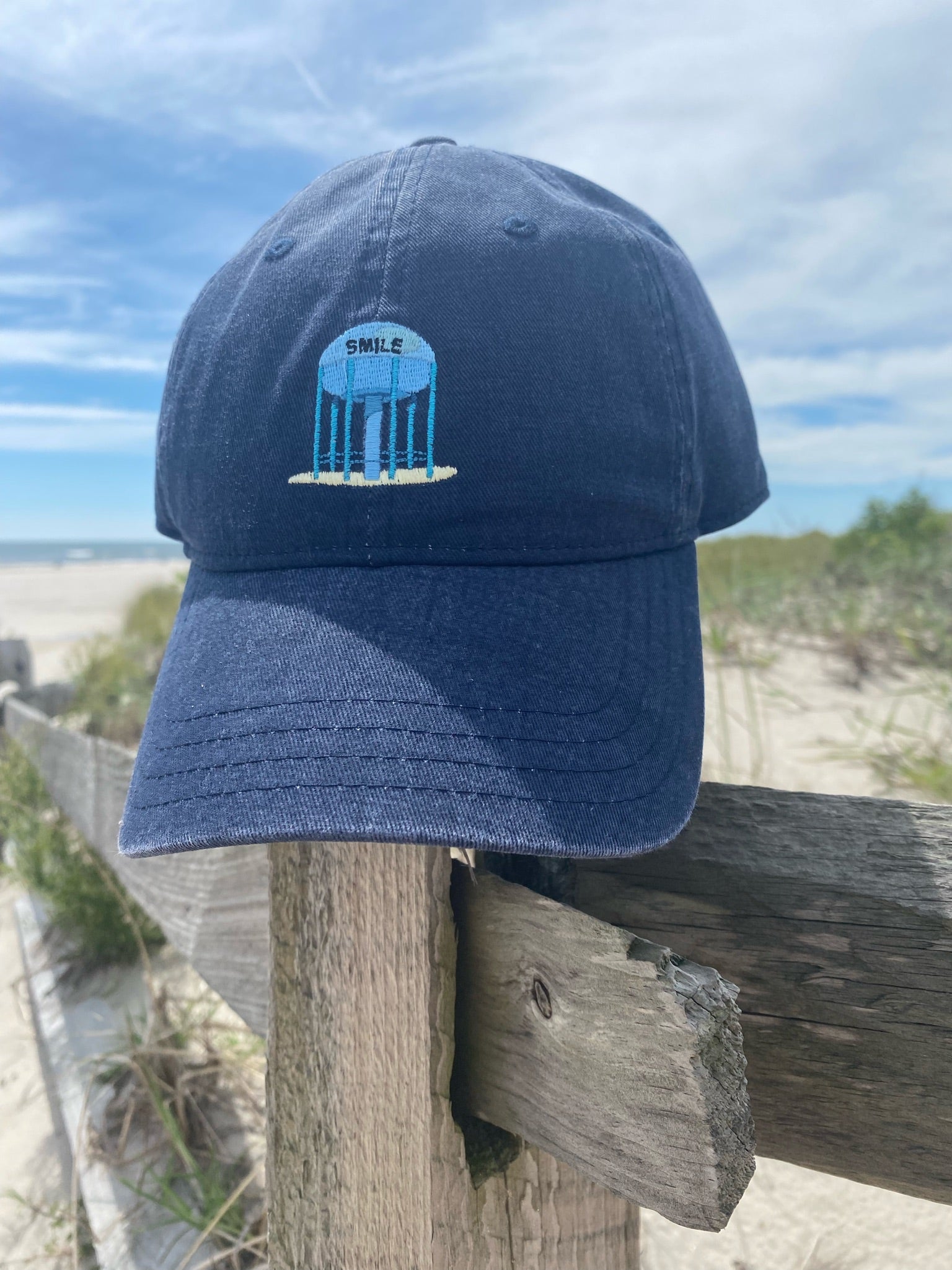 Smile Water Tower Hat- Denim