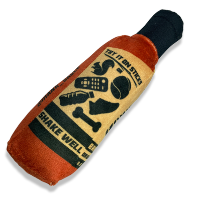 Plush Bottle Squeak Toy